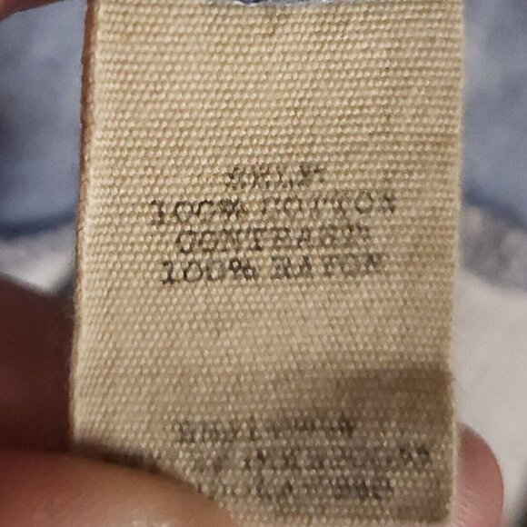 Gimmiks Boho Distressed Mixed Material Oversized Button Down Medium - Picture 9 of 9